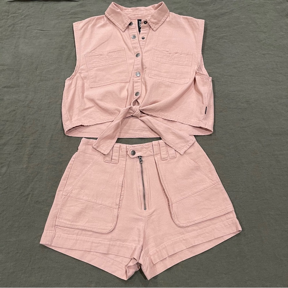 RVCA Utility Shorts and Top Set